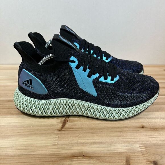 NEW Adidas AlphaEdge 4D running shoes Mens 11 Core black blue